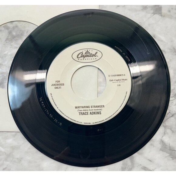 Trace Adkins The Rest of Mine / Wayfaring Stranger 45 Vinyl 90s Country Capitol - Picture 6 of 6